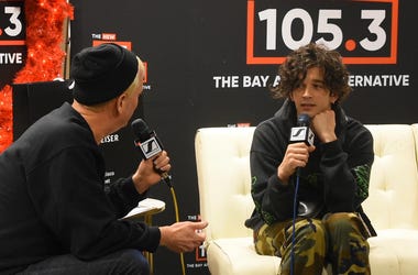 Matty Healy of The 1975 with Aaron Axelsen Matty Healy of The 1975 with Aaron Axelsen