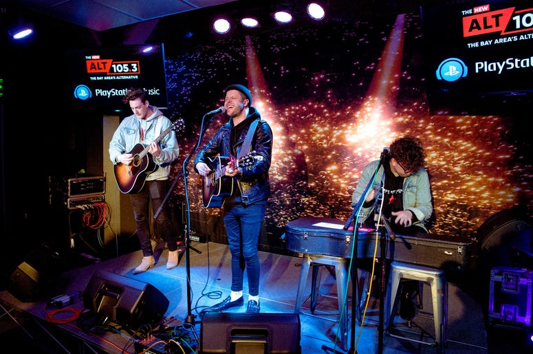 lovelytheband in the Playstation Music Space At ALT 105.3 lovelytheband in the Playstation Music Space At ALT 105.3