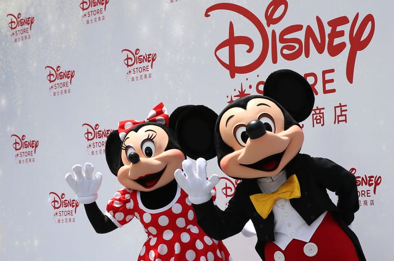 Mickey and Minnie Mouse