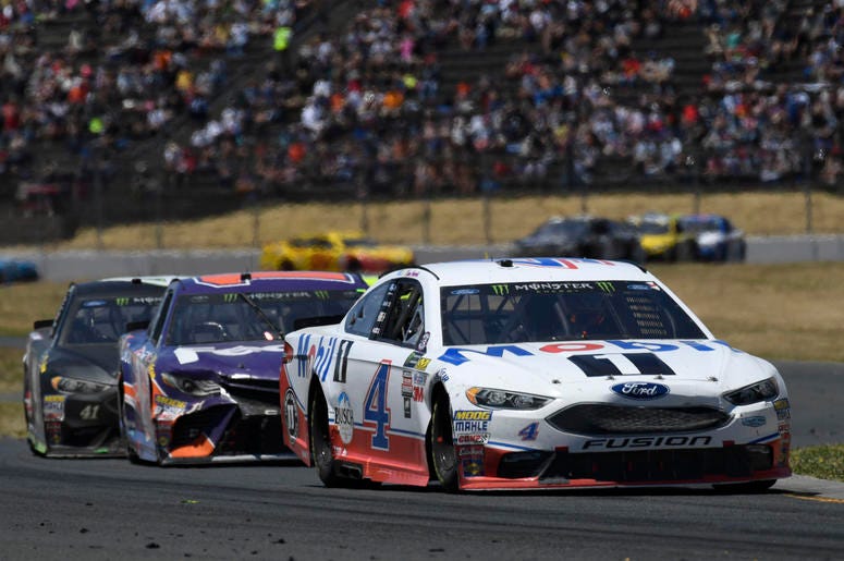 Toyota - Save Mart 350 at Sonoma Raceway 2017 June 25, 2017; Sonoma, CA, USA; Monster Energy NASCAR Cup Series driver Kevin Harvick (4) during the Toyota - Save Mart 350 at Sonoma Raceway. Mandatory Credit: Kyle Terada-USA TODAY Sports