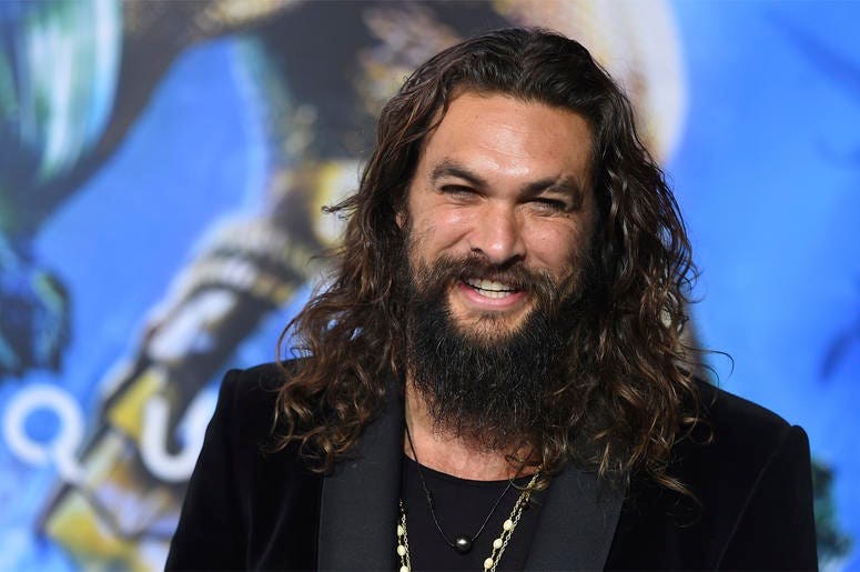 AP19108508276700 In this Dec. 12, 2018 file photo, Jason Momoa arrives at the premiere of "Aquaman" at TCL Chinese Theatre in Los Angeles. (Photo by Jordan Strauss/Invision/AP, File)