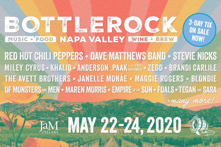 BottleRock Tickets on sale NOW