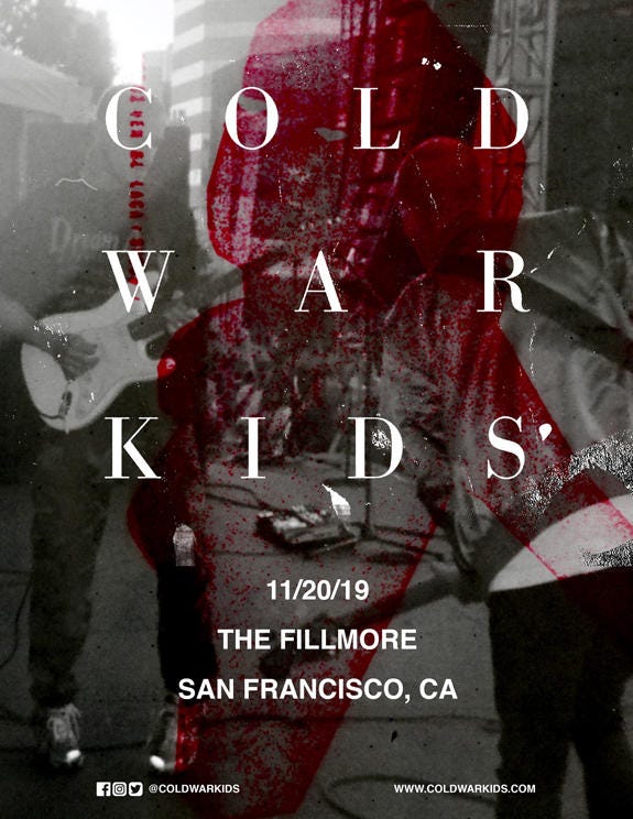 Cold War Kids at The Fillmore Cold War Kids at The Fillmore