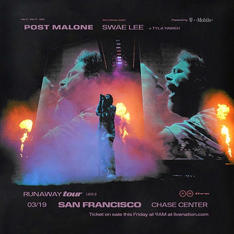 Post Malone: 'Runaway Tour' Post Malone: 'Runaway Tour'