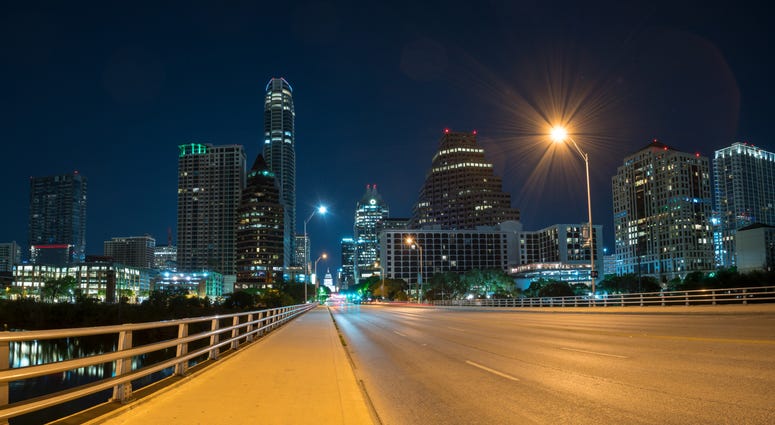 Austin Downtown Night Sky