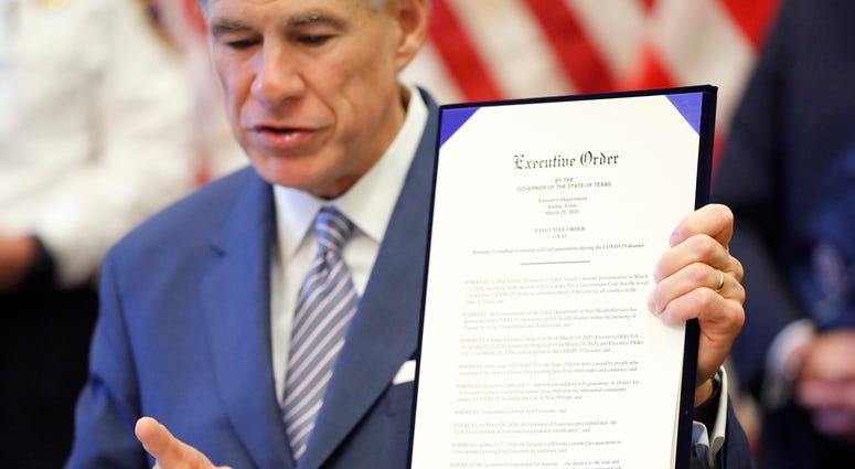 Texas Gov. Greg Abbott executive order