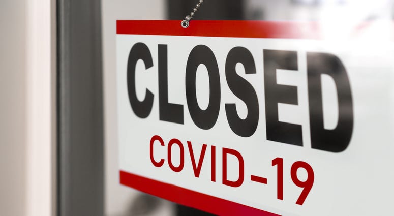 Coronavirus Closed Sign
