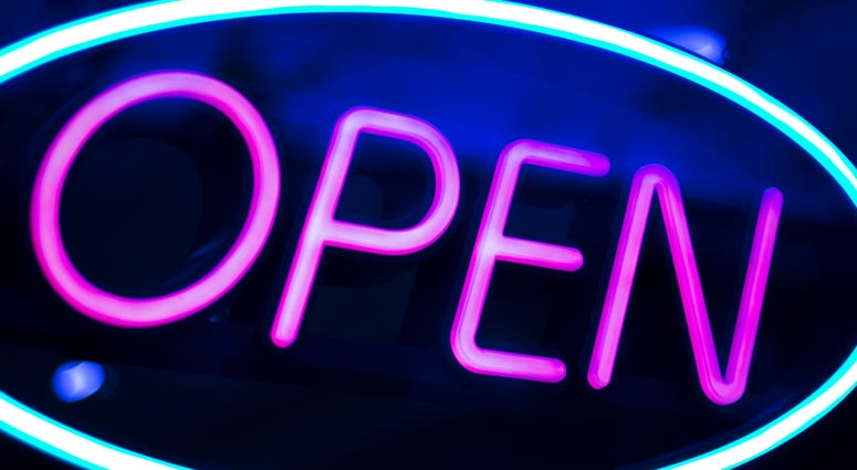 Open sign