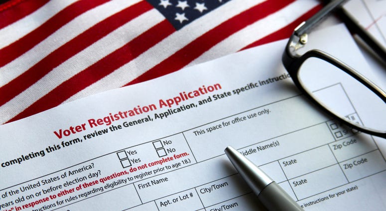 voter registration application