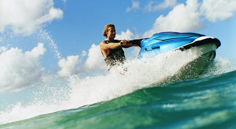 dude on a waverunner