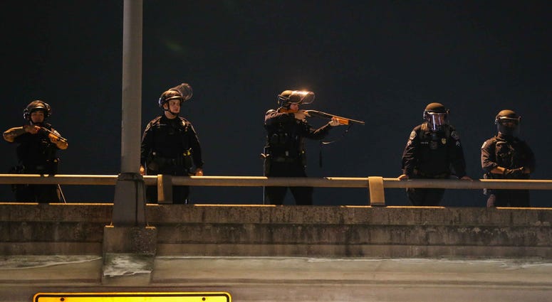 Protests in downtown Austin