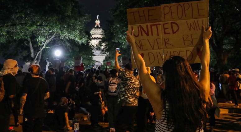 Protests in downtown Austin