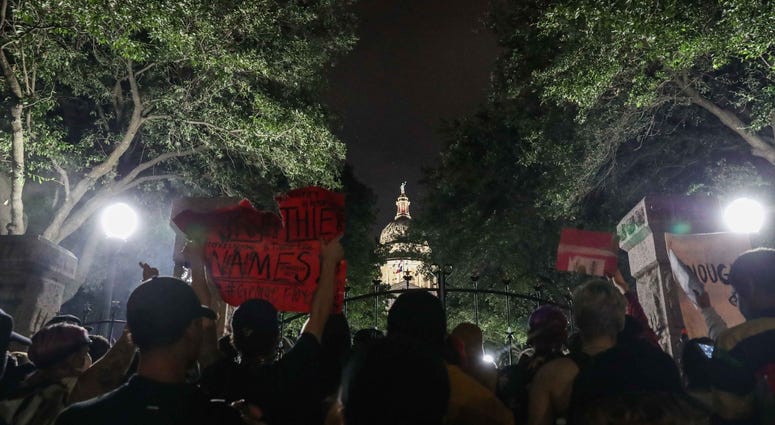 Protests in downtown Austin