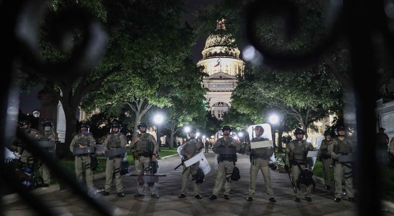 Protests in downtown Austin