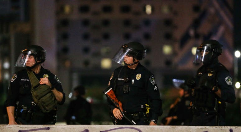 Protests in downtown Austin