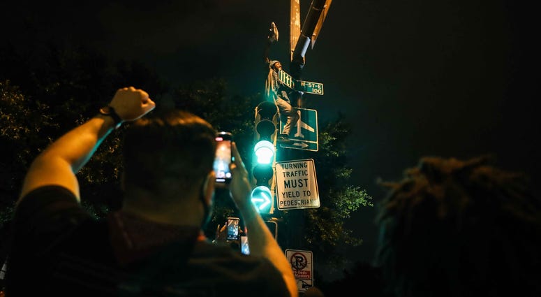 Protests in downtown Austin