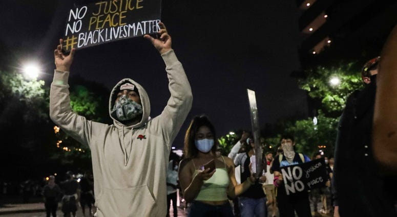 Protests in downtown Austin