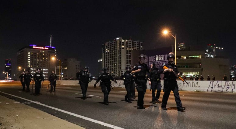 Protests in downtown Austin