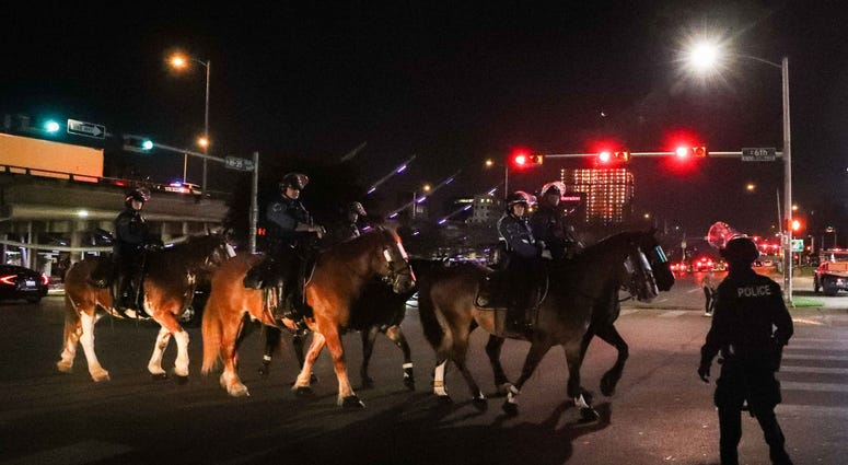 Protests in downtown Austin