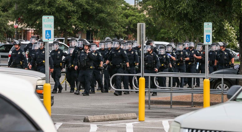 Protests in downtown Austin