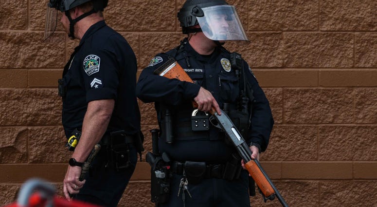 Protests in downtown Austin