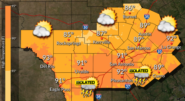 September 18 weather forecast