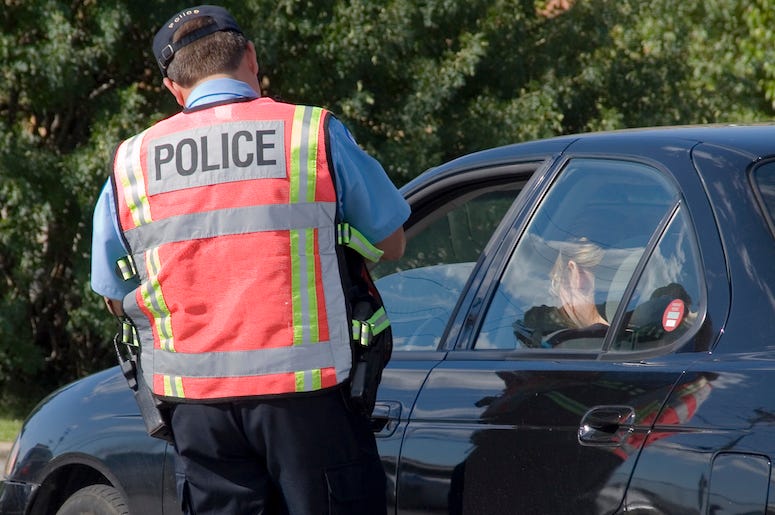 Police, Car, Pulled Over, Speeding Ticket Police, Car, Pulled Over, Speeding Ticket