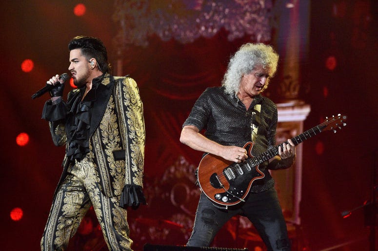 Adam Lambert and Brian May