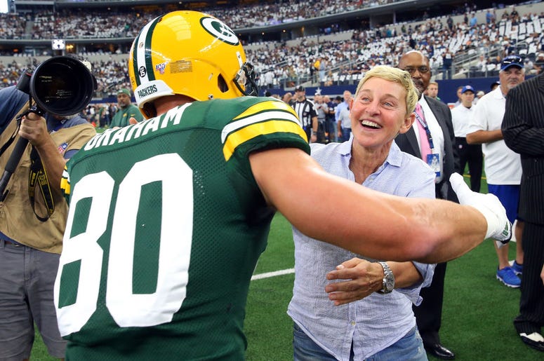 Ellen Degeneres With Jimmy Graham