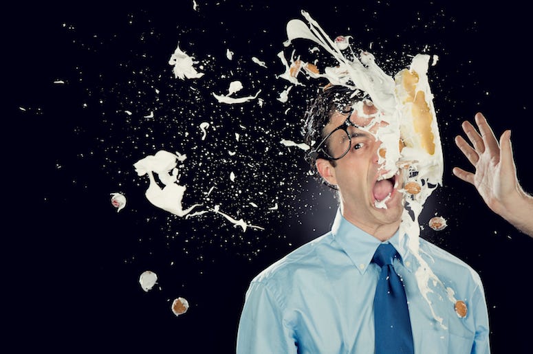 Food Fight, Pie, Thrown, Face, Messy, Dress Clothes Food Fight, Pie, Thrown, Face, Messy, Dress Clothes