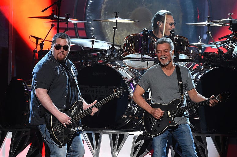 Eddie and Wolfgang Van Halen