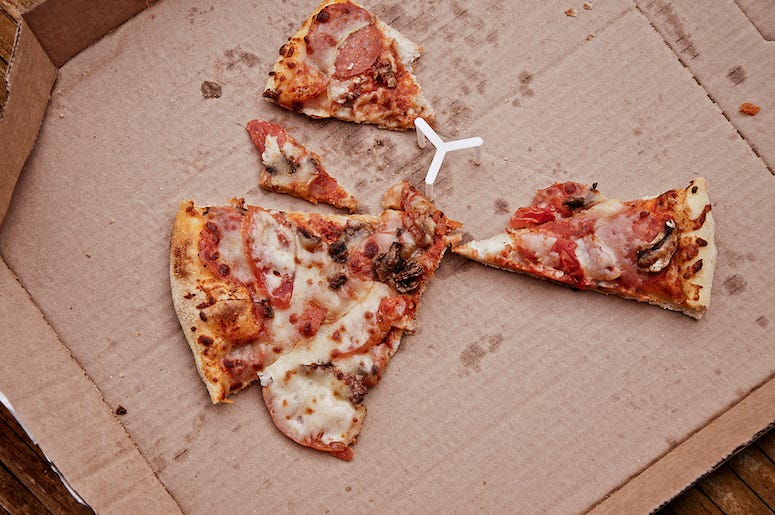 Cold Pizza, Leftovers, Box, Meat Lovers Cold Pizza, Leftovers, Box, Meat Lovers