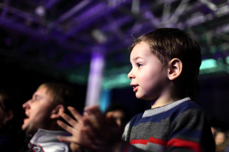 Kid at a concert
