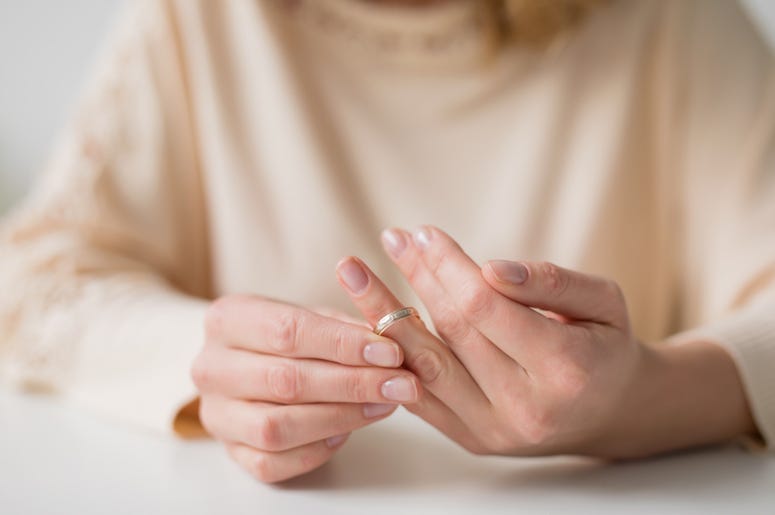 Woman, Taking Off Wedding Ring, Divorce Woman, Taking Off Wedding Ring, Divorce