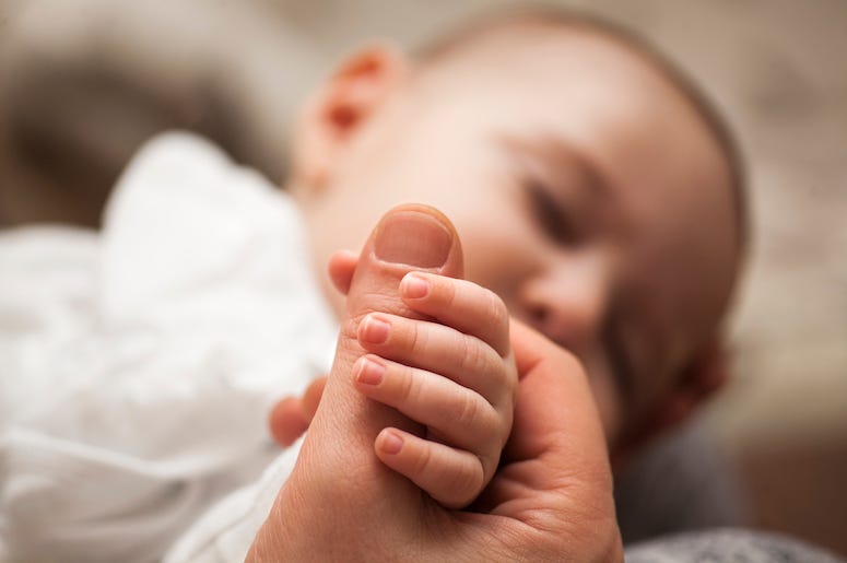 Newborn, Baby, Father, Hands, Fingers, Blurry Newborn, Baby, Father, Hands, Fingers, Blurry