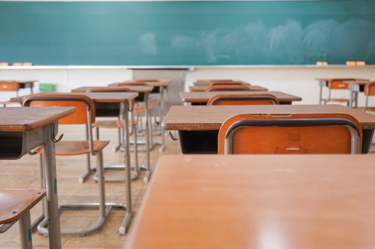 Classroom, School, Empty, Desks, Chalkboard Classroom, School, Empty, Desks, Chalkboard