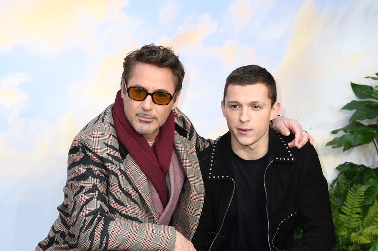 Robert Downey Jr. and Tom Holland