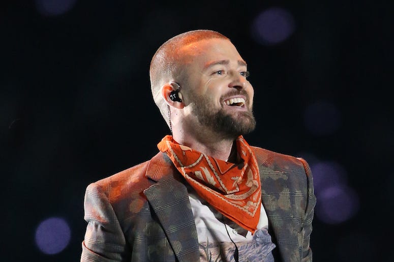 Justin Timberlake, Halftime, Super Bowl LII, Smile Justin Timberlake, Halftime, Super Bowl LII, Smile