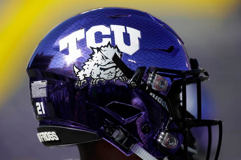 TCU, Football, Helmet, Horned Frogs TCU, Football, Helmet, Horned Frogs
