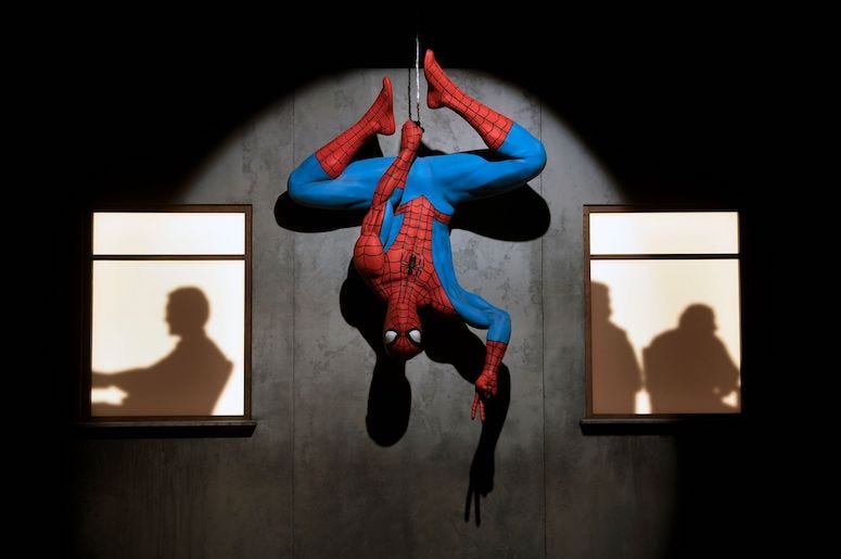 Spider-Man, Display, Art Exhibit, Marvel: Universe of Super Heroes, 2019 Spider-Man, Display, Art Exhibit, Marvel: Universe of Super Heroes, 2019