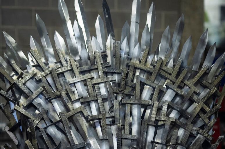 Iron Throne, Top, Pointy, Replica, Swords, Close Up, Full Size, Knight School of Welding, 2019 Iron Throne, Top, Pointy, Replica, Swords, Close Up, Full Size, Knight School of Welding, 2019