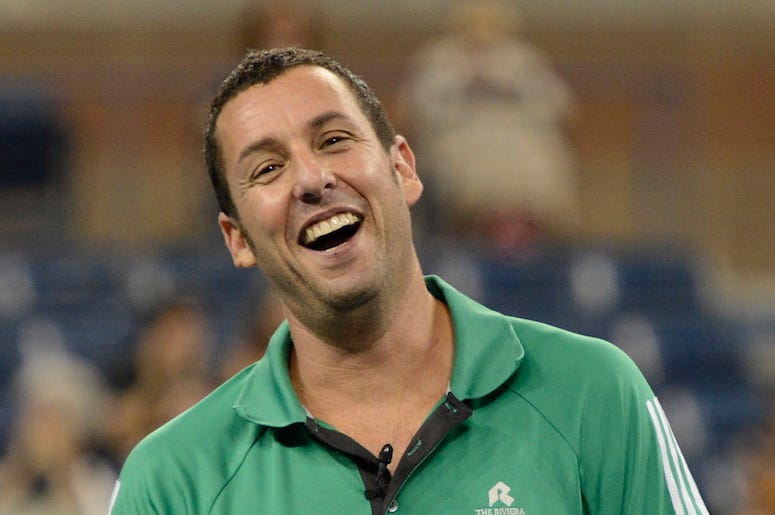 Adam Sandler, Smiling, Green Polo Adam Sandler, Smiling, Green Polo