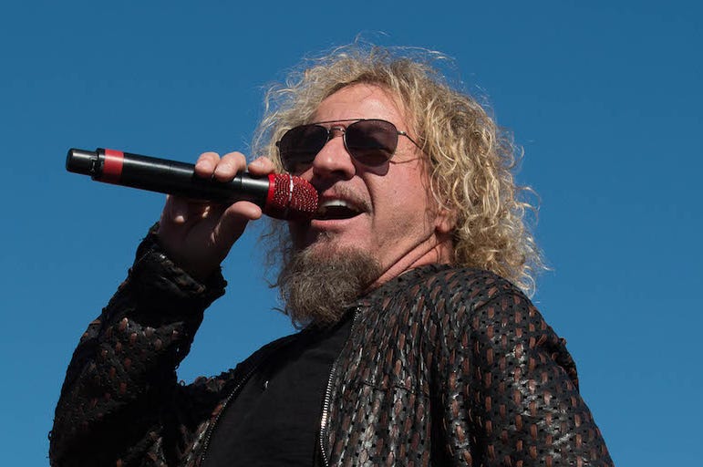 Sammy Hagar, Van Halen, Singing, Outdoors, Sunglasses, Texas Motor Speedway, 2015 Sammy Hagar, Van Halen, Singing, Outdoors, Sunglasses, Texas Motor Speedway, 2015