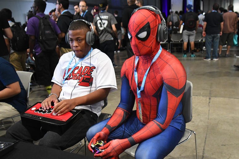 Spider-Man Playing Video Games