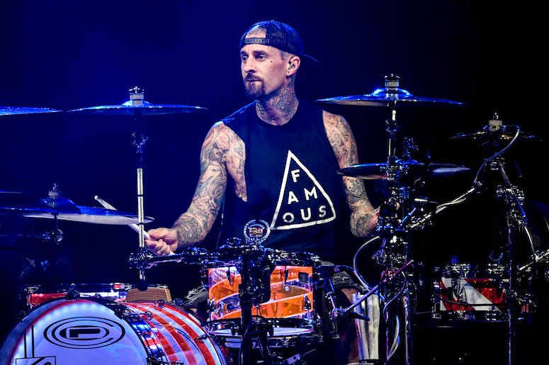Travis Barker, Blink-182, Drumming, Concert, Perfect Vodka Amphitheater, 2016 Travis Barker, Blink-182, Drumming, Concert, Perfect Vodka Amphitheater, 2016