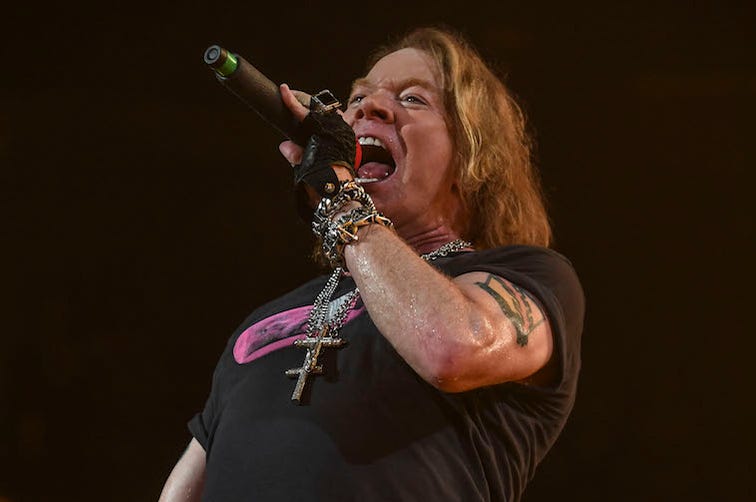 Axl Rose, Guns N Roses, Concert, Singing, 2016 Axl Rose, Guns N Roses, Concert, Singing, 2016