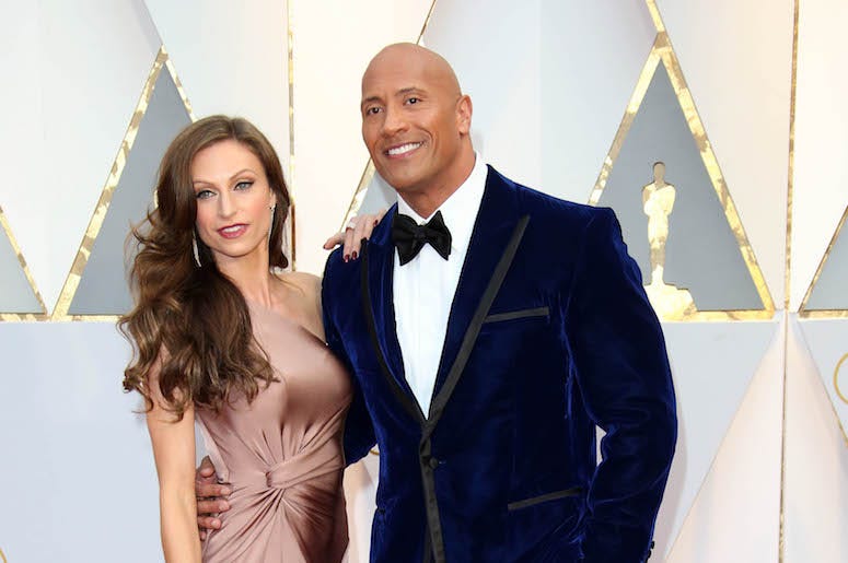 Dwayne Johnson, The Rock, Lauren Hashian, Red Carpet, 89th Academy Awards, 2017 Dwayne Johnson, The Rock, Lauren Hashian, Red Carpet, 89th Academy Awards, 2017