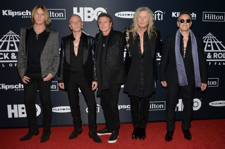 Def Leppard at the 2019 Rock And Roll Hall of Fame Ceremony Def Leppard