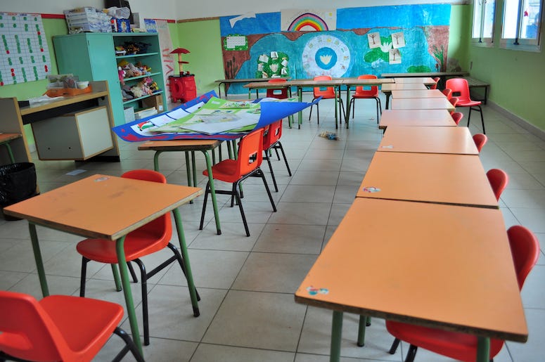 Kindergarten, Class, Empty, Desks, School Kindergarten, Class, Empty, Desks, School