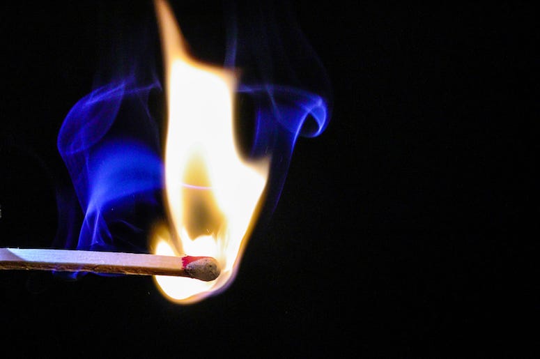 Lit, Match, Fire, Smoke Lit, Match, Fire, Smoke